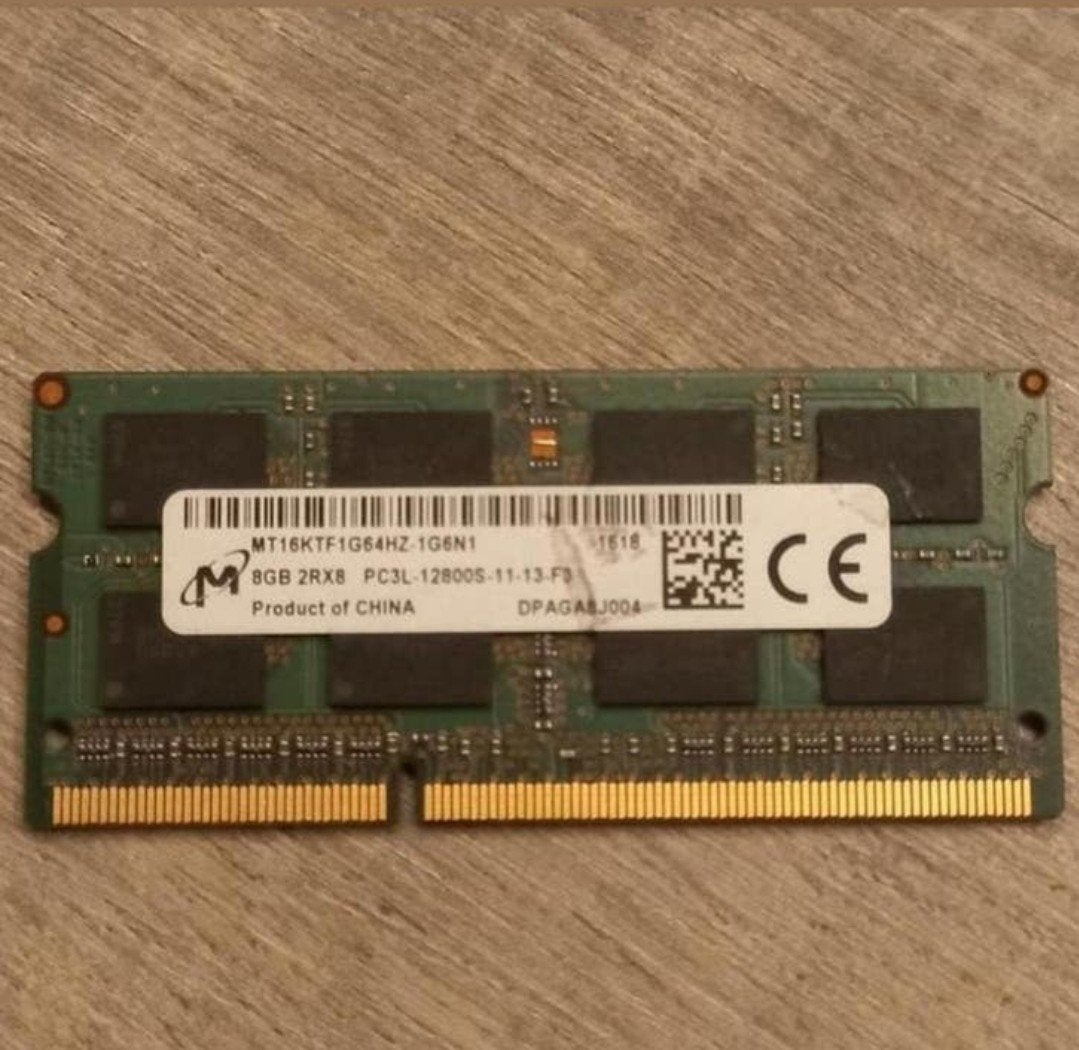 Micron 8GB PC3L 1600MHz SODIMM laptop geheugen, Computers en Software, RAM geheugen, 8 GB, DDR3, Ophalen of Verzenden, Zo goed als nieuw