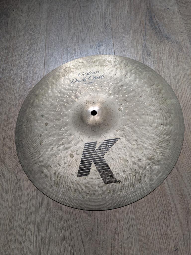 Zildjian K Custom Dark Crash 15 inch - Gebruikt, goede staat, Ophalen of Verzenden, Gebruikt, Overige merken