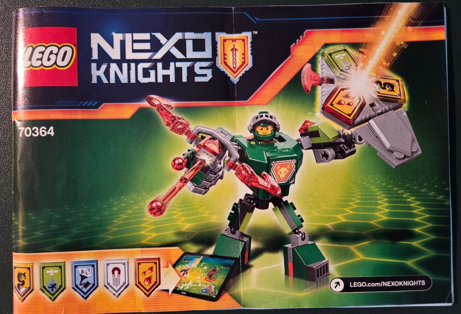 Lego Nexo Knights 70364 Battle Suit Aaron, Lego, Inclusief instructies, Ophalen of Verzenden, Zo goed als nieuw