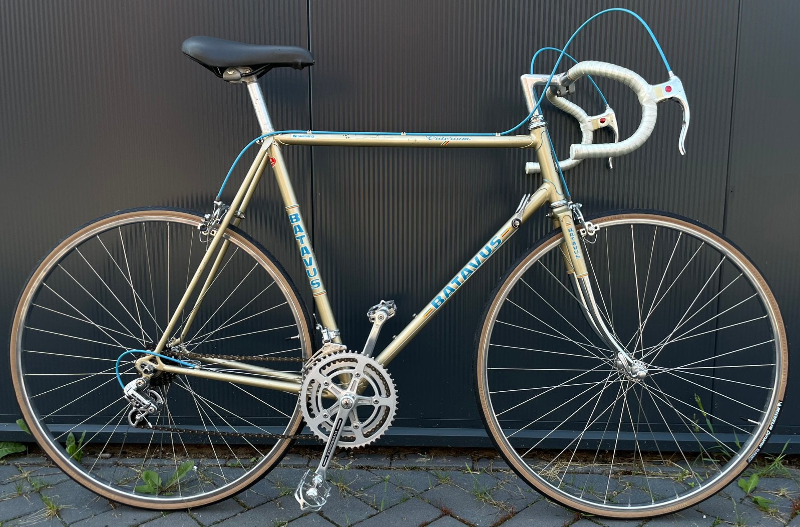 Batavus criterium retro racefiets, Fietsen en Brommers, Fietsen | Racefietsen, Ophalen, 28 inch, Velgrem, Batavus