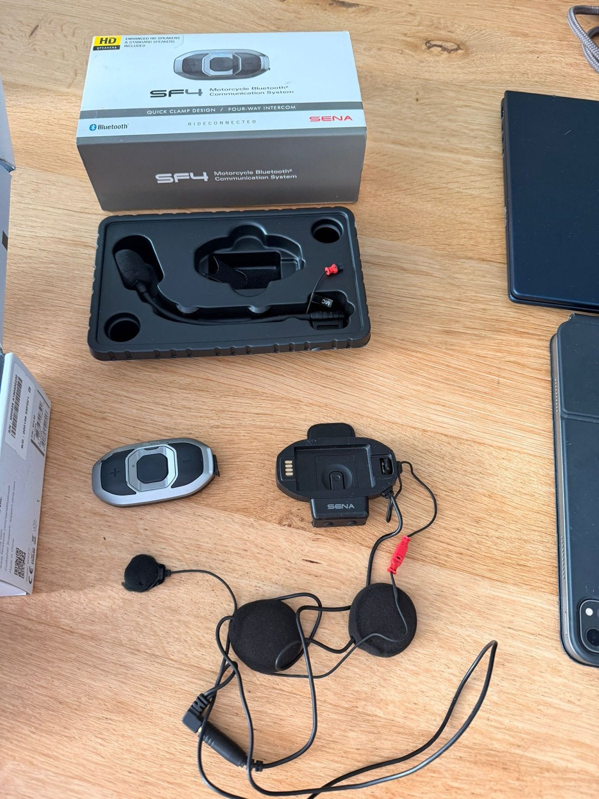 Sena SF4 Motorcycle Bluetooth Communicatiesysteem, Motoren, Accessoires | Overige, Ophalen of Verzenden, Gebruikt