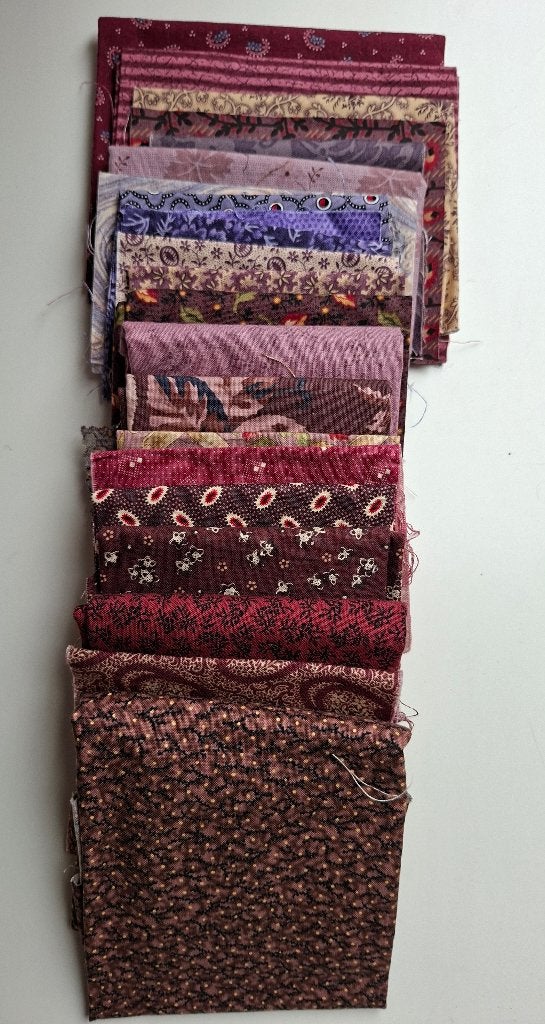 Diverse paarse quiltstoffen, Hobby en Vrije tijd, Stoffen en Lappen, Ophalen of Verzenden, Katoen, 30 tot 200 cm, 120 cm of meer