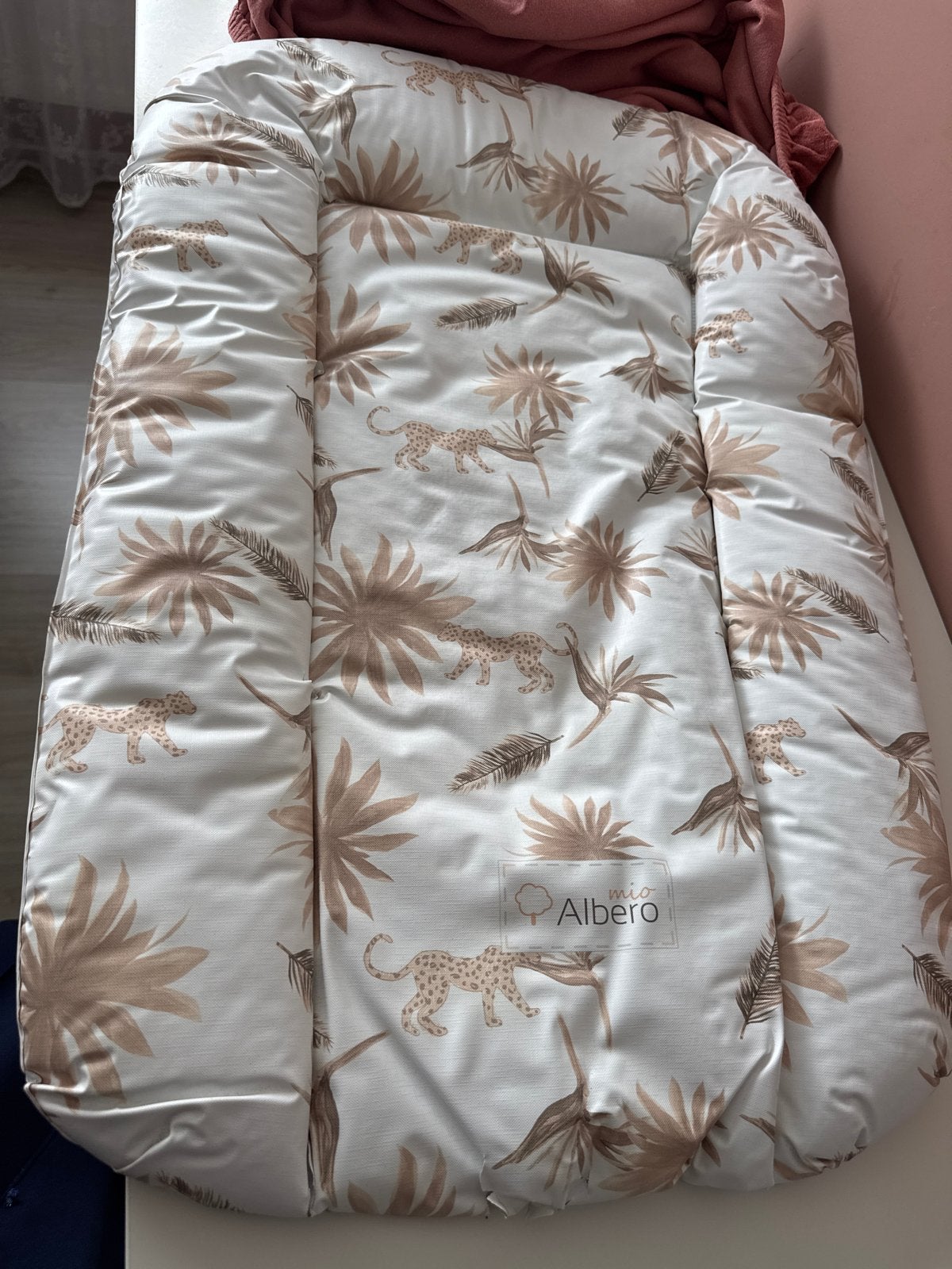 Mio Albero babynestje met luipaardprint, Ophalen of Verzenden, Gebruikt, Overige typen