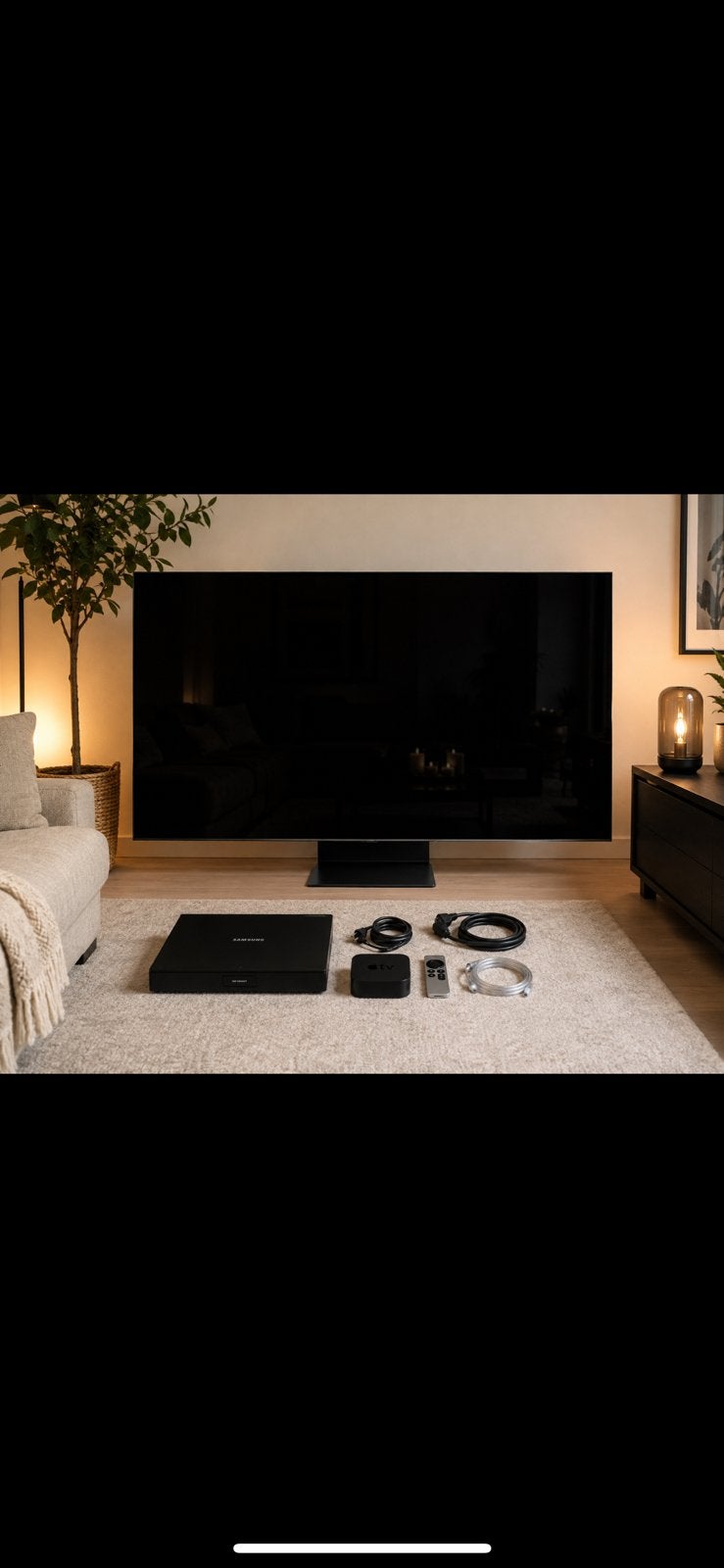 Samsung QLED 4K TV QE55Q95T met Apple TV 4K, Ophalen of Verzenden, Zo goed als nieuw, HDMI, Zonder harde schijf