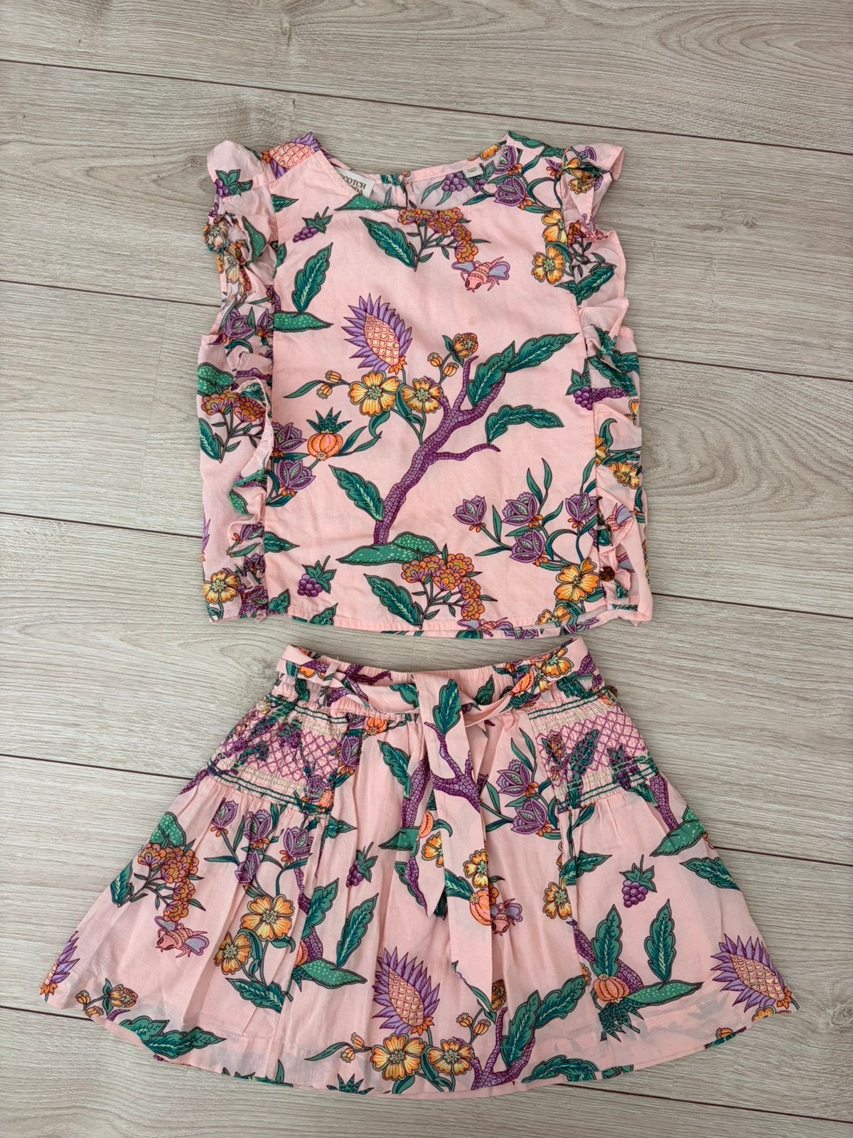 Scotch & Soda rokje + top 116/128, Ophalen of Verzenden, Zo goed als nieuw, Meisje, Setje