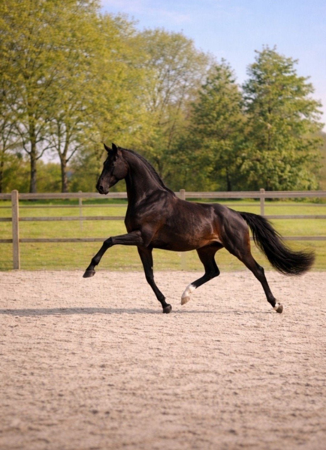 Bloedmooie✨ talentvolle dresuurpaard ruin mt WOW-FACTOR💖😍, Met stamboom, Ruin, Dressuurpaard, 0 tot 2 jaar