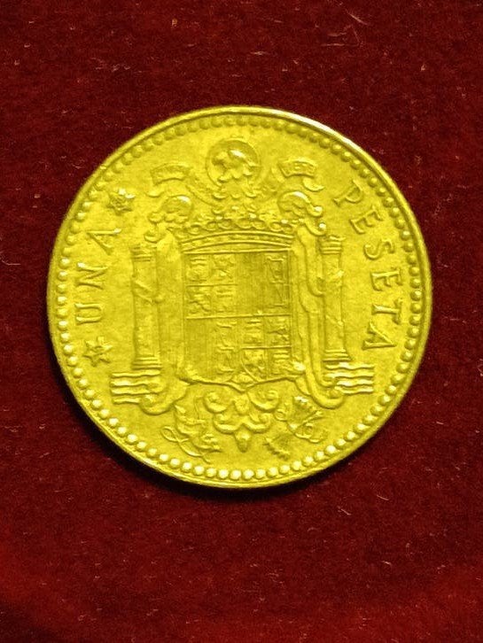 1 Peseta 1975 Juan Carlos I, Ophalen of Verzenden