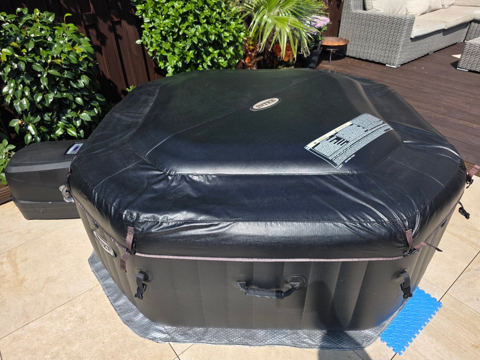 intex pure spa jets&bubble jacuzzi(4persoons), Ophalen, Zo goed als nieuw, Filter, Opblaasbaar