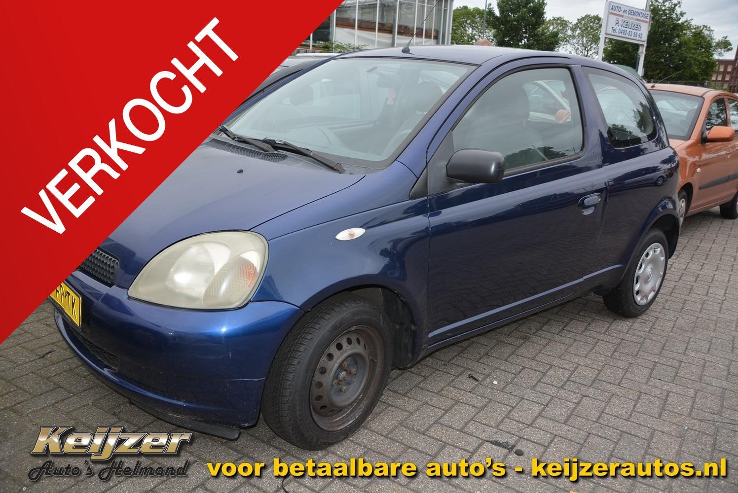 Toyota Yaris 1.0-16V VVT-i Terra Airco, Auto's, Voorwielaandrijving, Stof, Gebruikt, 4 cilinders