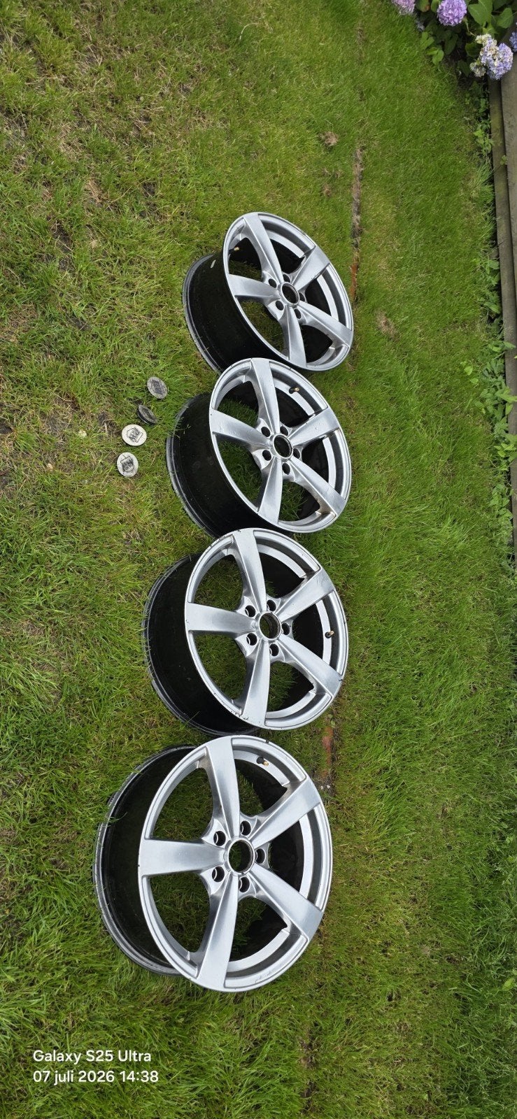 Leuke 17" velgen 5x 112, Ophalen, Gebruikt, Velg(en), Overige