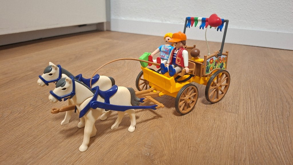 Playmobil paardenkoets 4186, Kinderen en Baby's, Speelgoed | Playmobil, Complete set, Overige typen, Ophalen of Verzenden, Zo goed als nieuw