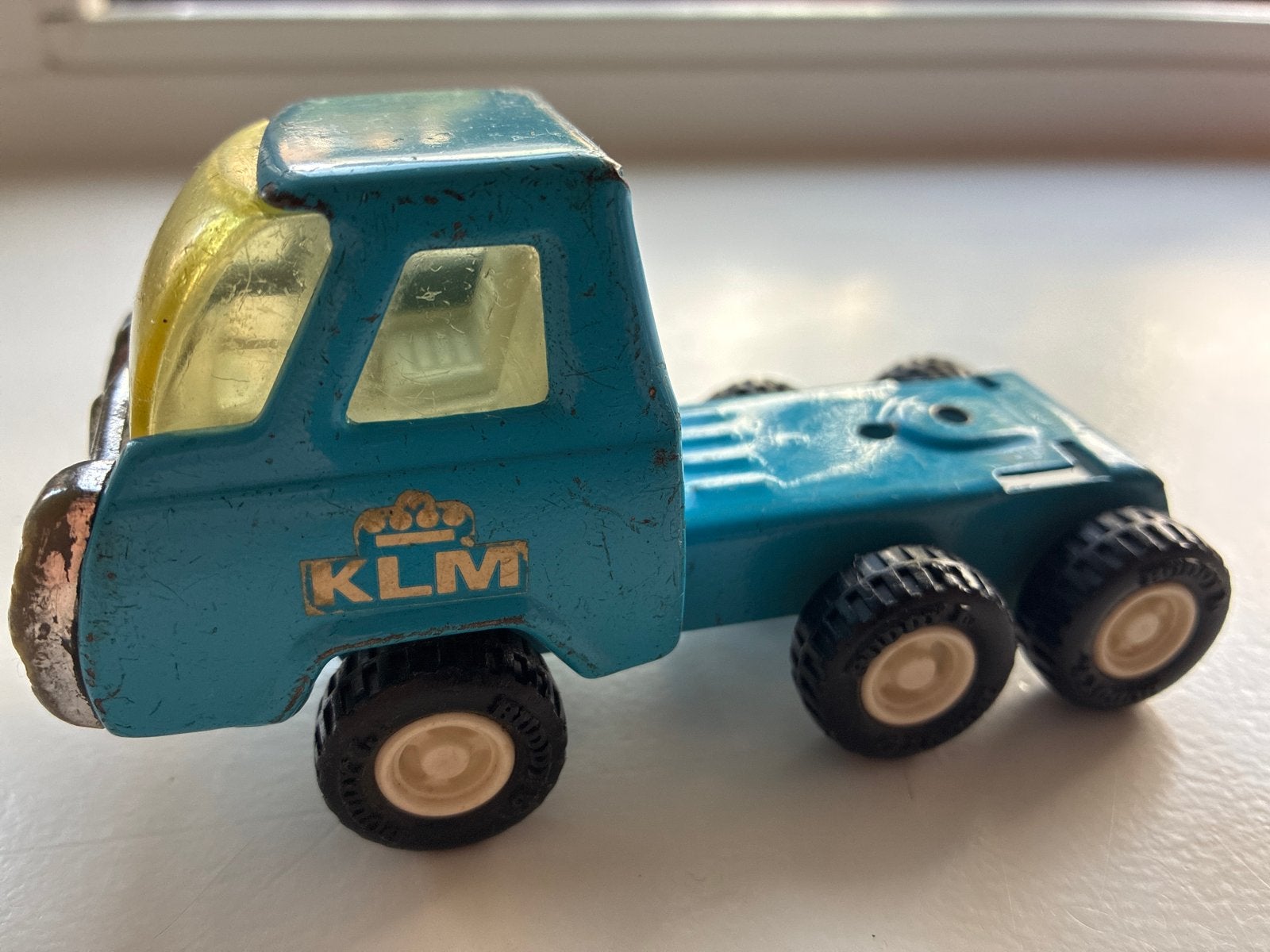 Vintage KLM speelgoedvrachtwagen, Ophalen of Verzenden, Gebruikt