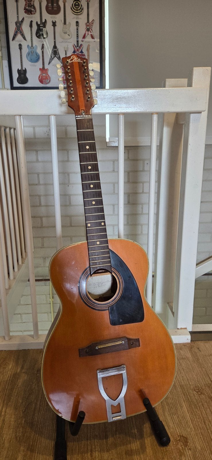 Vintage Eko 12-snarige Western gitaar - Made in Italy, Ophalen of Verzenden, Gebruikt, Western- of Steelstringgitaar, 12-snarig