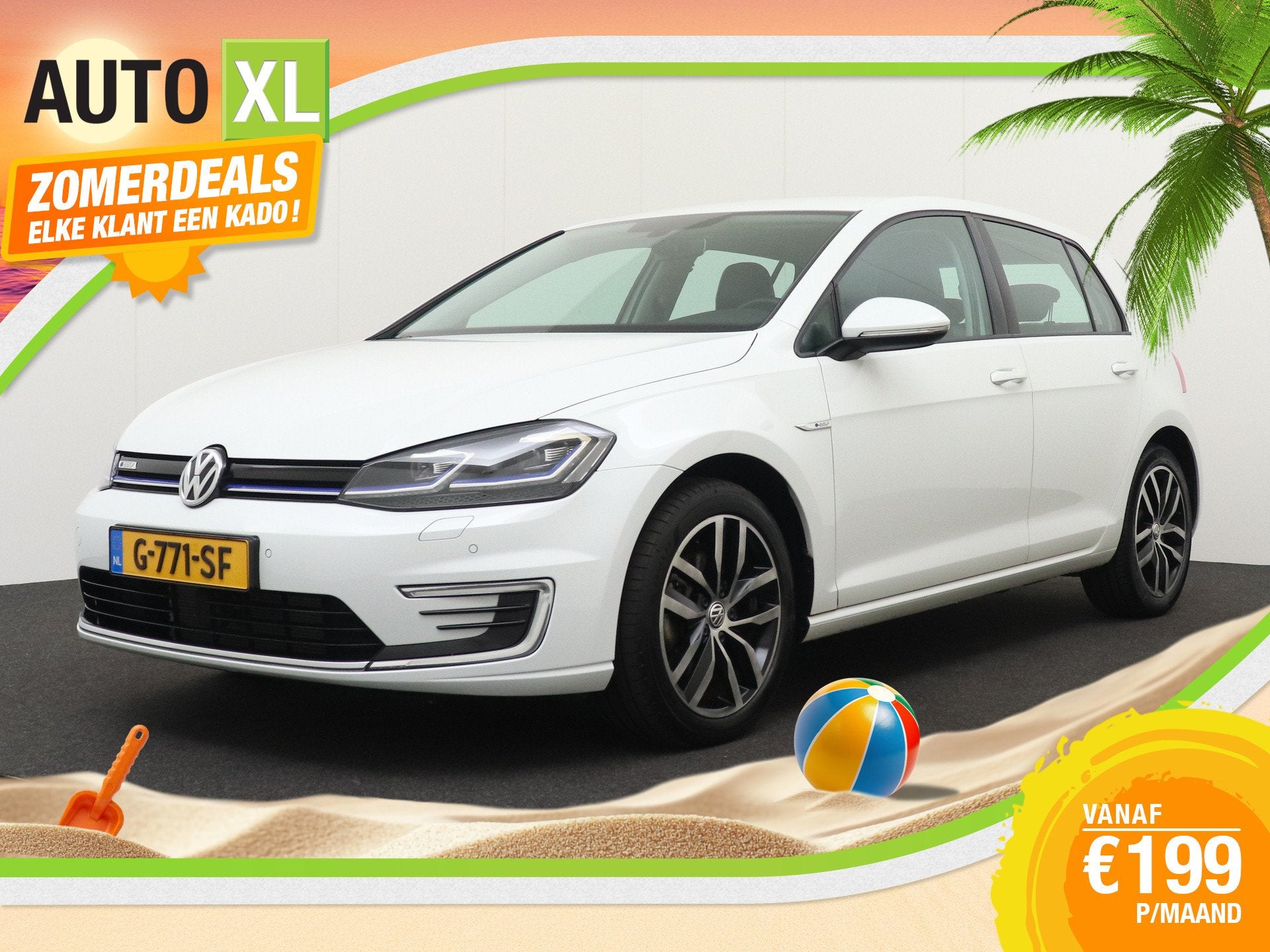 Volkswagen e-Golf E-DITION 92%SOH Warmtepomp Digi.Dashboard, Auto's, Volkswagen, 136 pk, Gebruikt, Zwart, 231 km