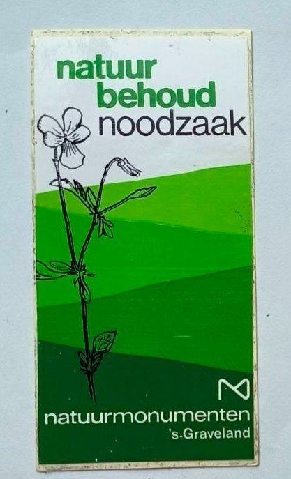 Sticker Natuurmonumenten 's-Graveland, Verzamelen, Ophalen of Verzenden, Zo goed als nieuw, Dier en Natuur