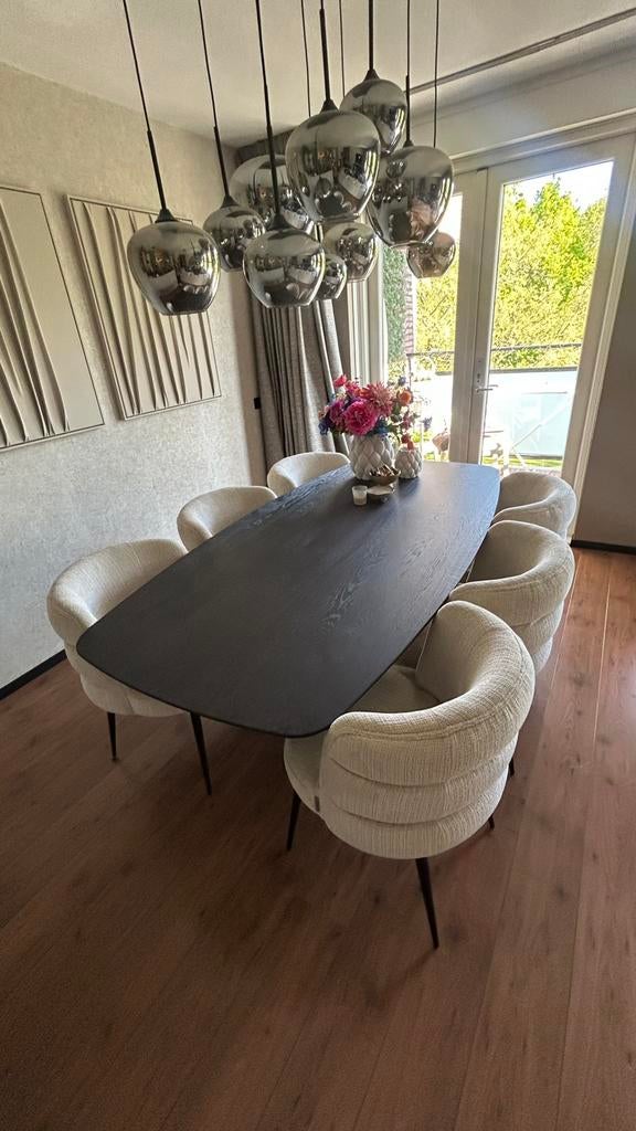 Deens overale eettafel zitmax, 100 tot 150 cm, 200 cm of meer, Ophalen of Verzenden, Zo goed als nieuw