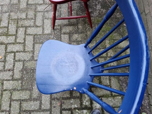 pinstoelen zweeds vintage 2x, Ophalen of Verzenden