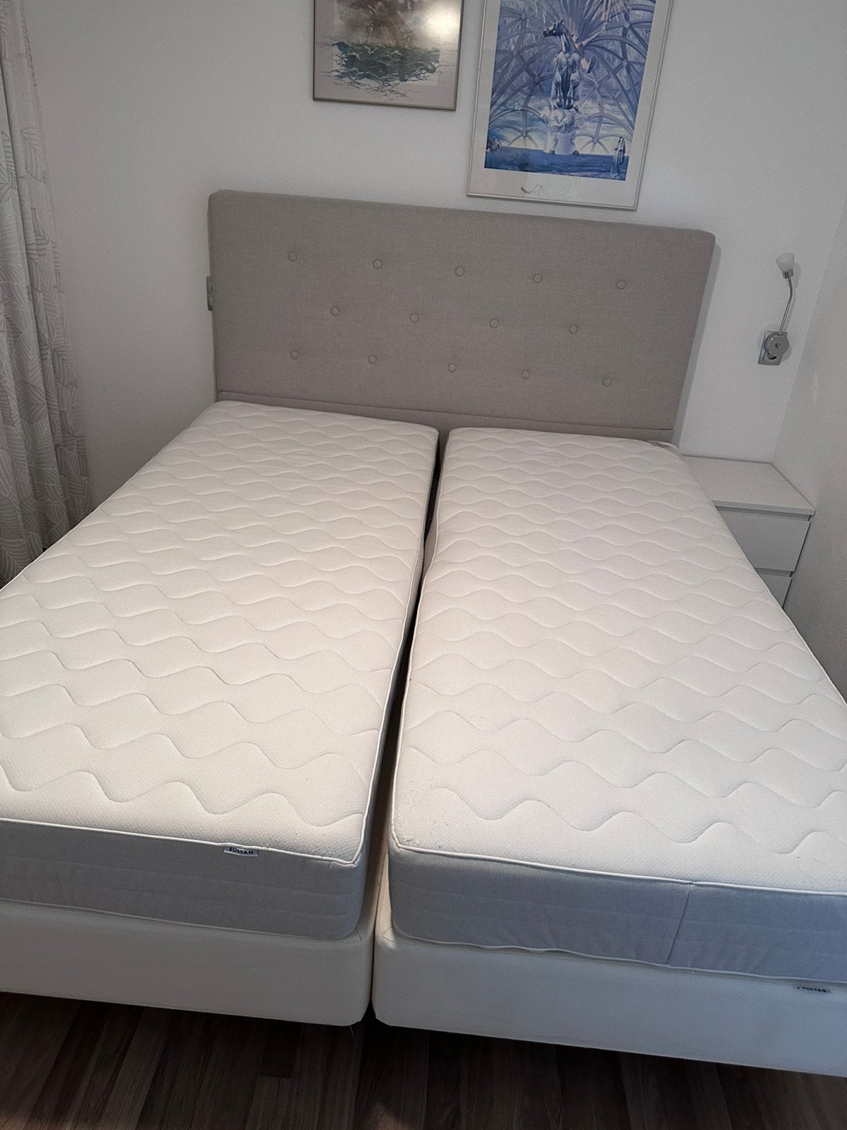 Gratis af te halen 2 persoons bed 220x180, Ophalen, Gebruikt, Tweepersoons, 180 cm