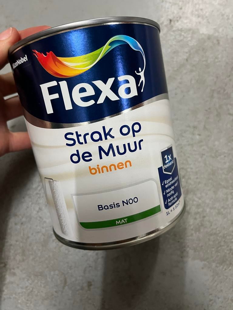Flexa Strak op de Muur Binnen Muurverf Mat - Puur Aubergine, Ophalen, Paars, Nieuw, Verf