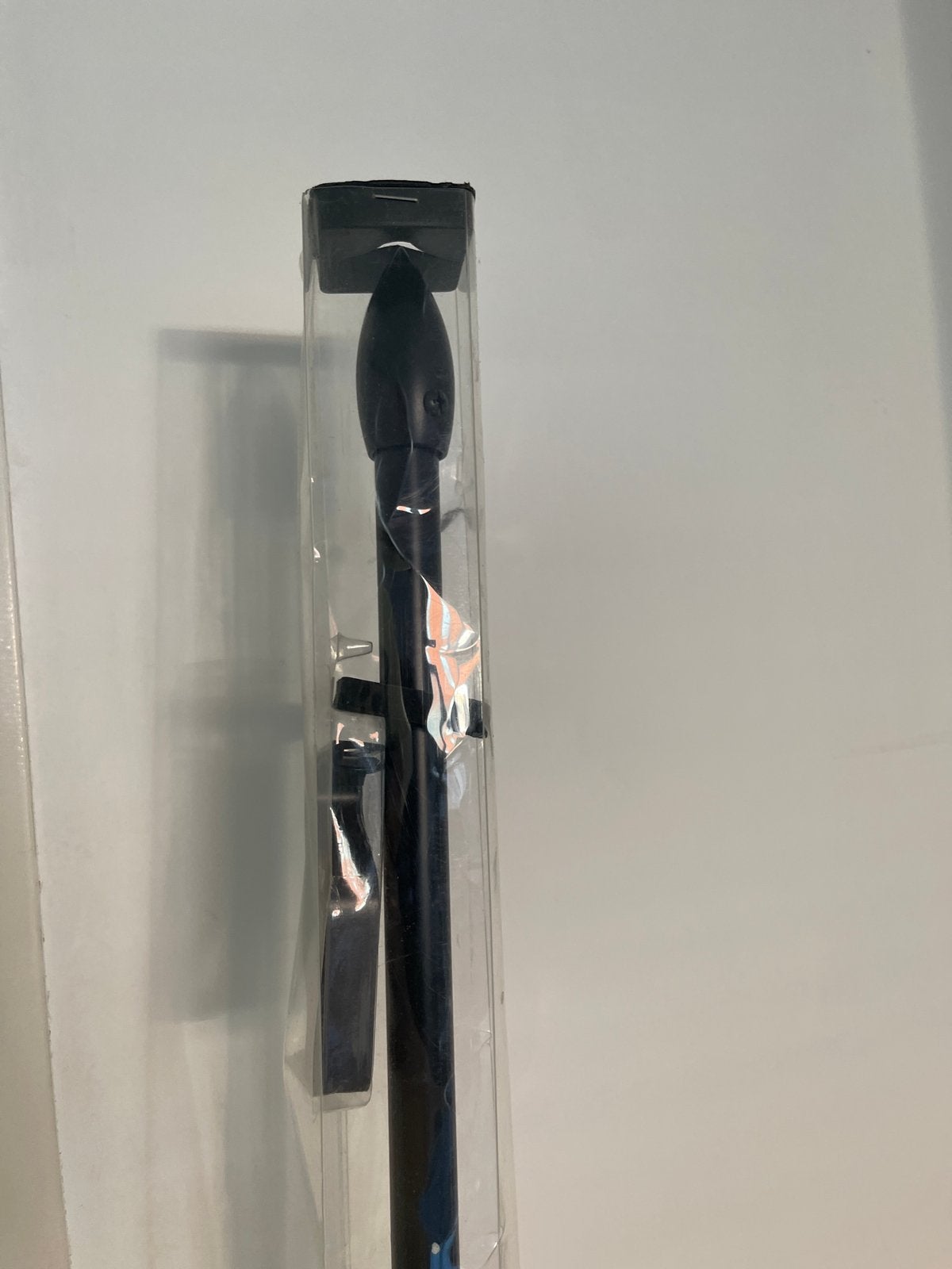 Uitschuifbare gordijnroede 120-210 cm, zwart, Huis en Inrichting, Inclusief montageonderdelen, Overige merken, Zwart, Metaal
