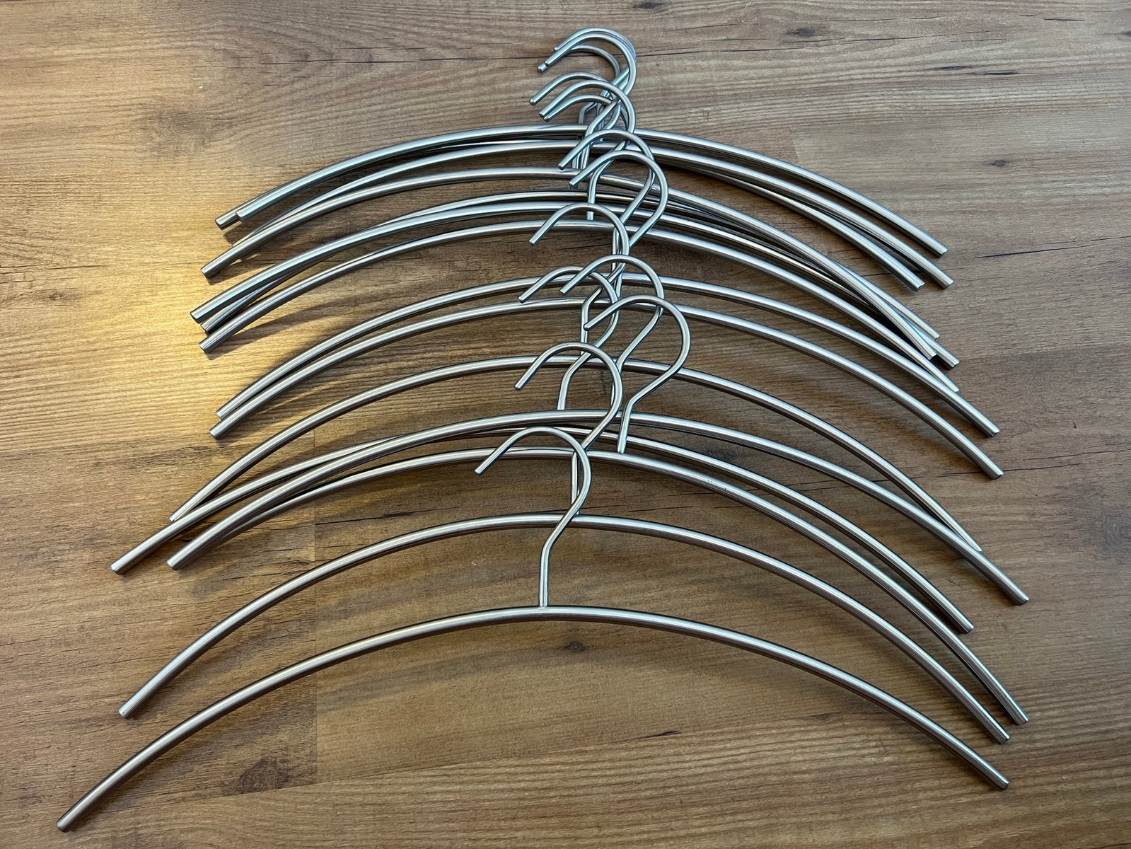 RVS kledinghangers - 15 stuks, Kleding | Dames, Kledinghangers, Ophalen, Gebruikt, Metaal