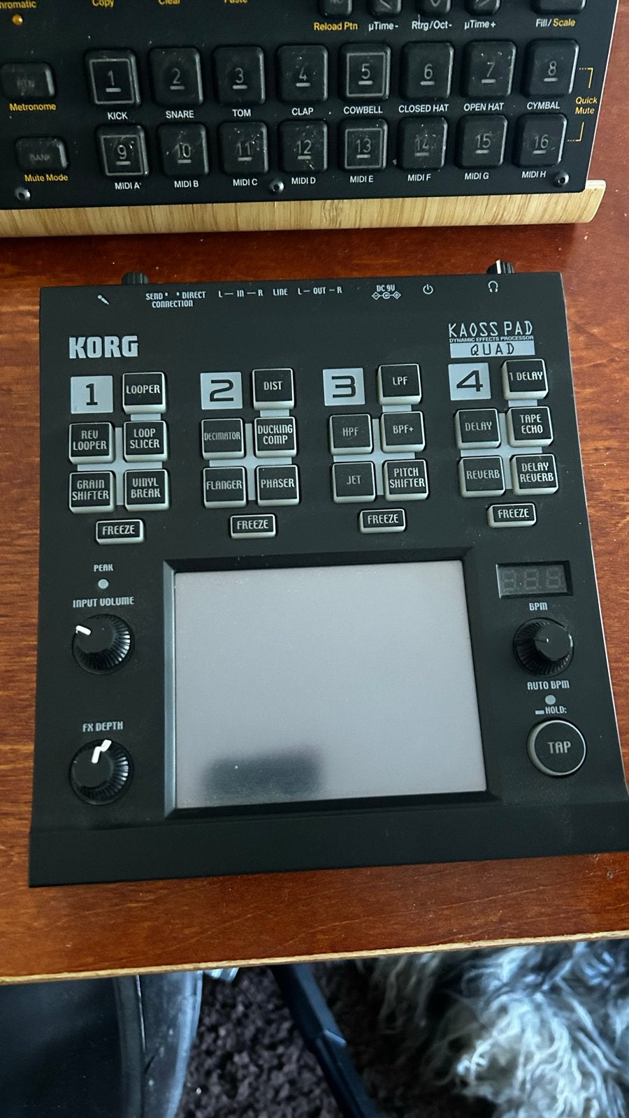 Korg Kaoss Pad Quad - Dynamische Effectprocessor, Ophalen of Verzenden, Gebruikt, Delay of Echo