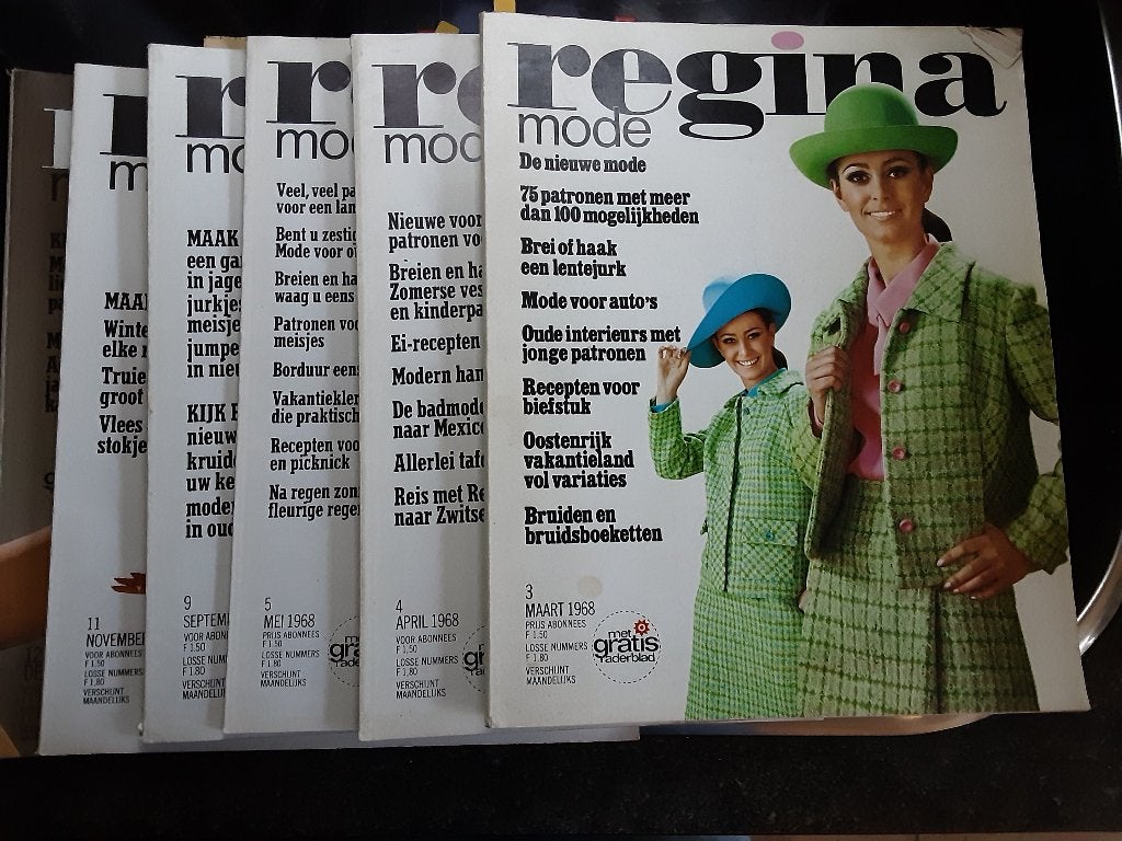 Regina mode 6x uit 1968, Ophalen of Verzenden, Gebruikt, Patroon