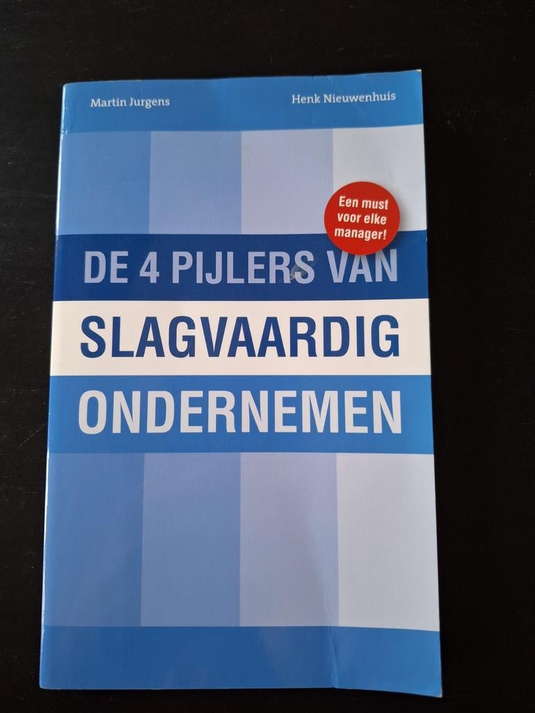 H. Nieuwenhuis - De 4 pijlers van slagvaardig ondernemen, Boeken, Ophalen of Verzenden, Zo goed als nieuw, H. Nieuwenhuis; M. Jurgens