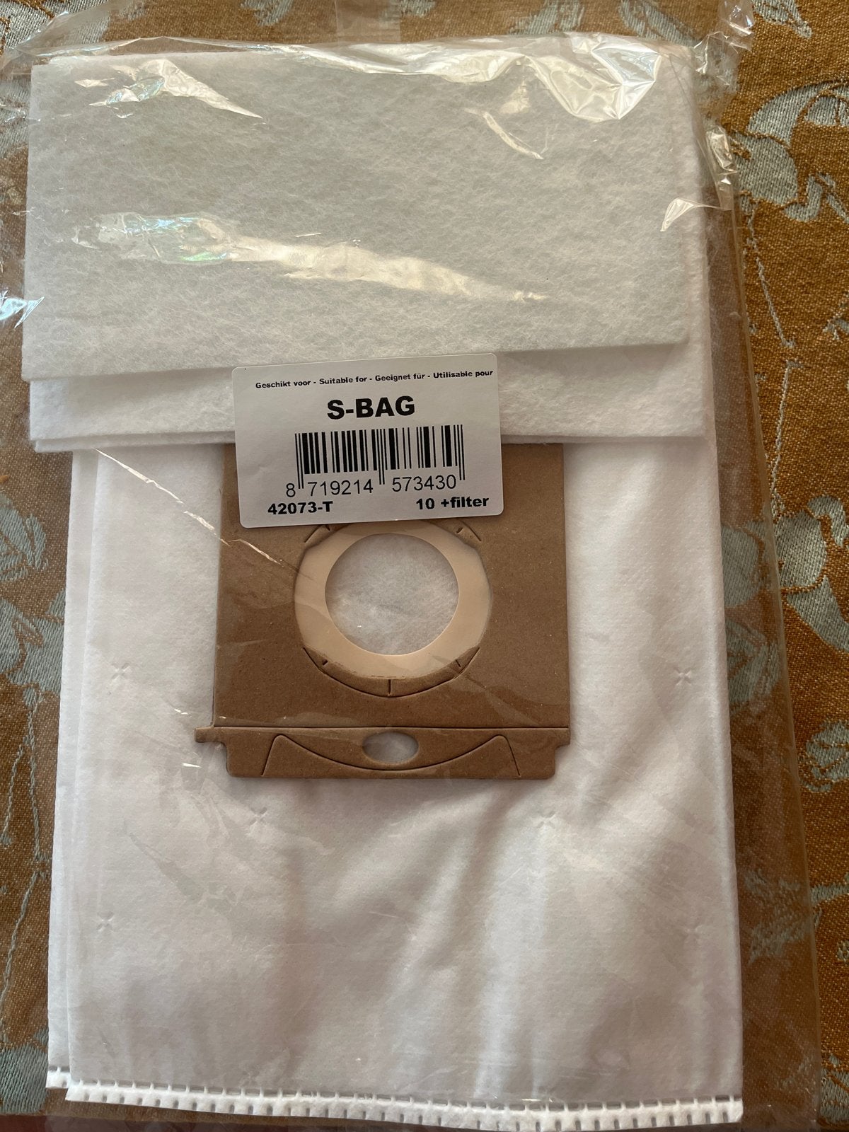 S-BAG stofzuigerzakken (4 stuks + filter), Ophalen of Verzenden, Nieuw, Stofzak, Sledestofzuiger