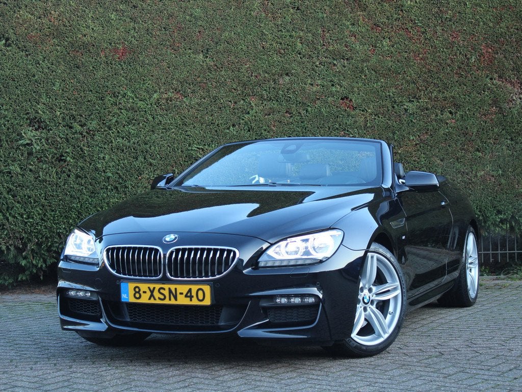 BMW 6 Serie Cabrio 640i High Executive M Sport | Stoelkoelin, Auto's, BMW, Bedrijf, Te koop, 6-Serie, 360° camera, ABS, Achteruitrijcamera