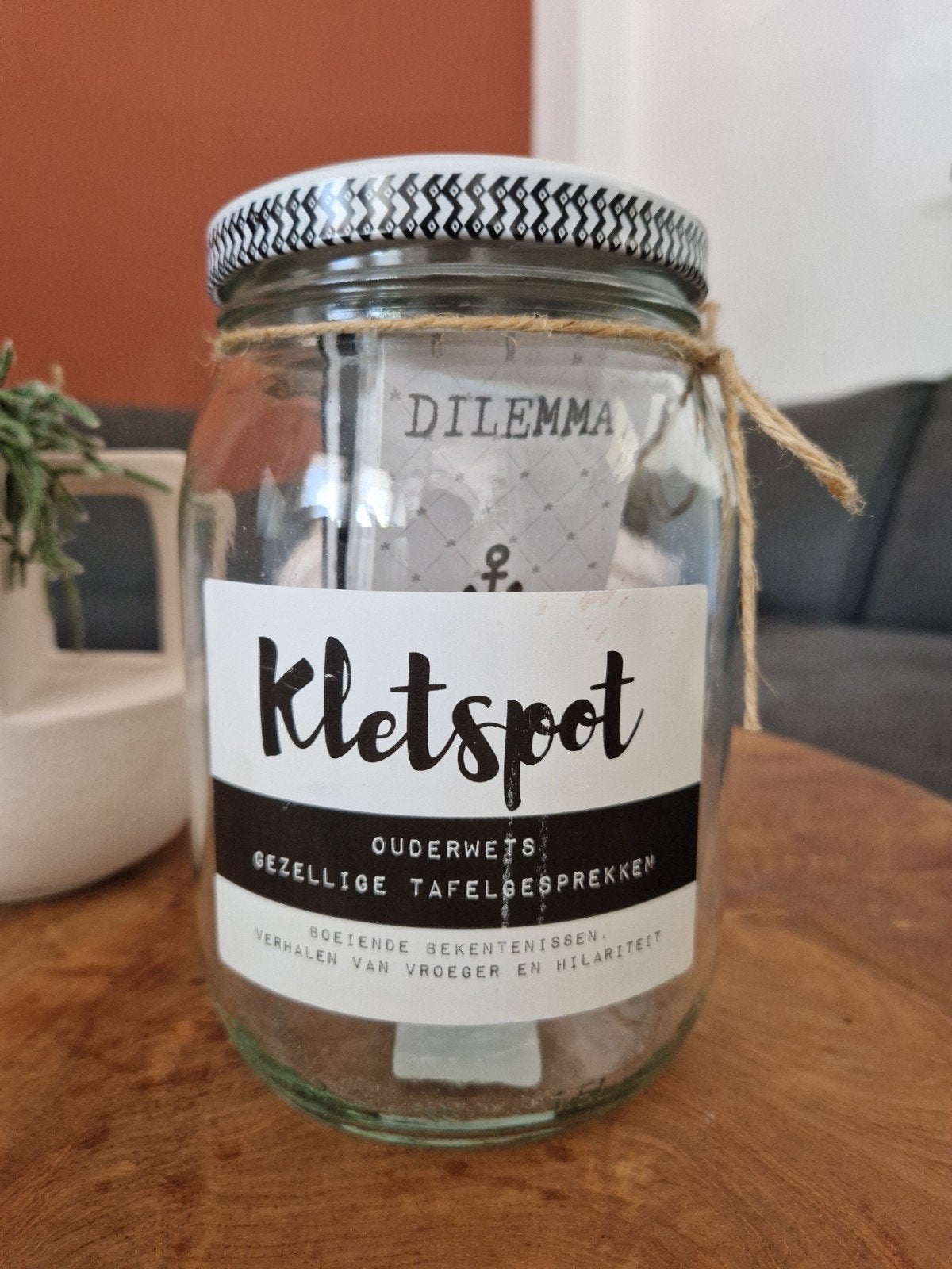 Kletspot 'Wi-Fi Pauze' voor gezellige gesprekken, Ophalen of Verzenden, Zo goed als nieuw