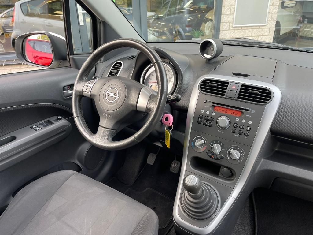 Opel Agila 1.2 Edition Airco Nieuwe apk Beurt (bj 2009), 86 pk, 4 cilinders, 965 kg, Wit