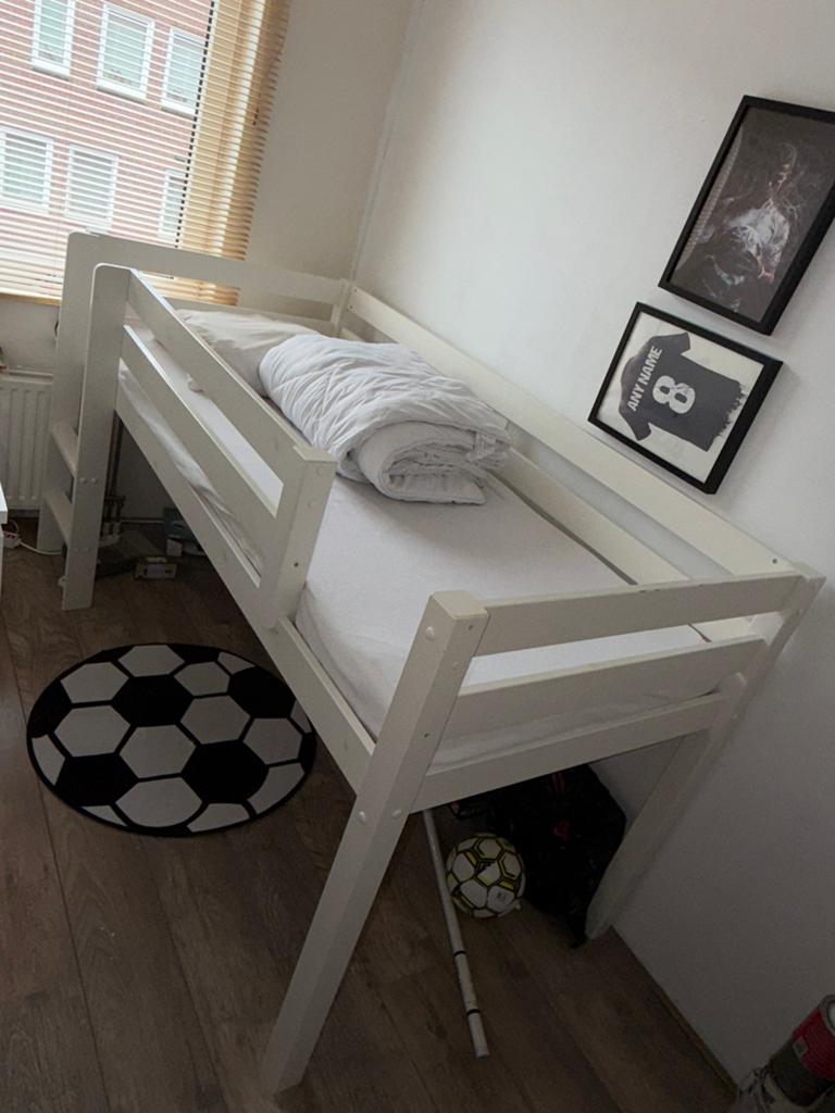Halfhoogslaper Pino Vipack, Kinderen en Baby's, Kinderkamer | Stapelbedden en Hoogslapers, Ophalen, Gebruikt, Halfhoogslaper