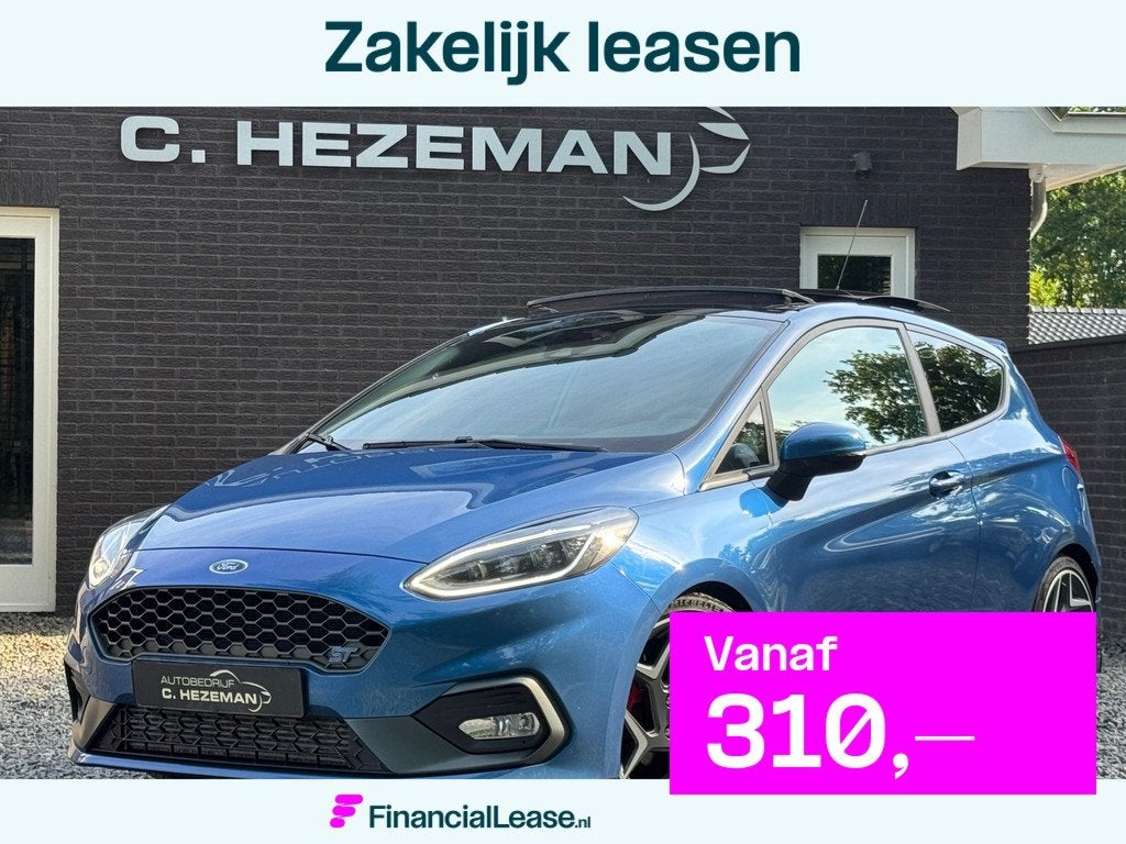 Ford Fiesta 1.5 200PK ST-3 PERFORMANCE MAXTON 1E EIG DEALERO, Voorwielaandrijving, Gebruikt, Zwart, 4 cilinders
