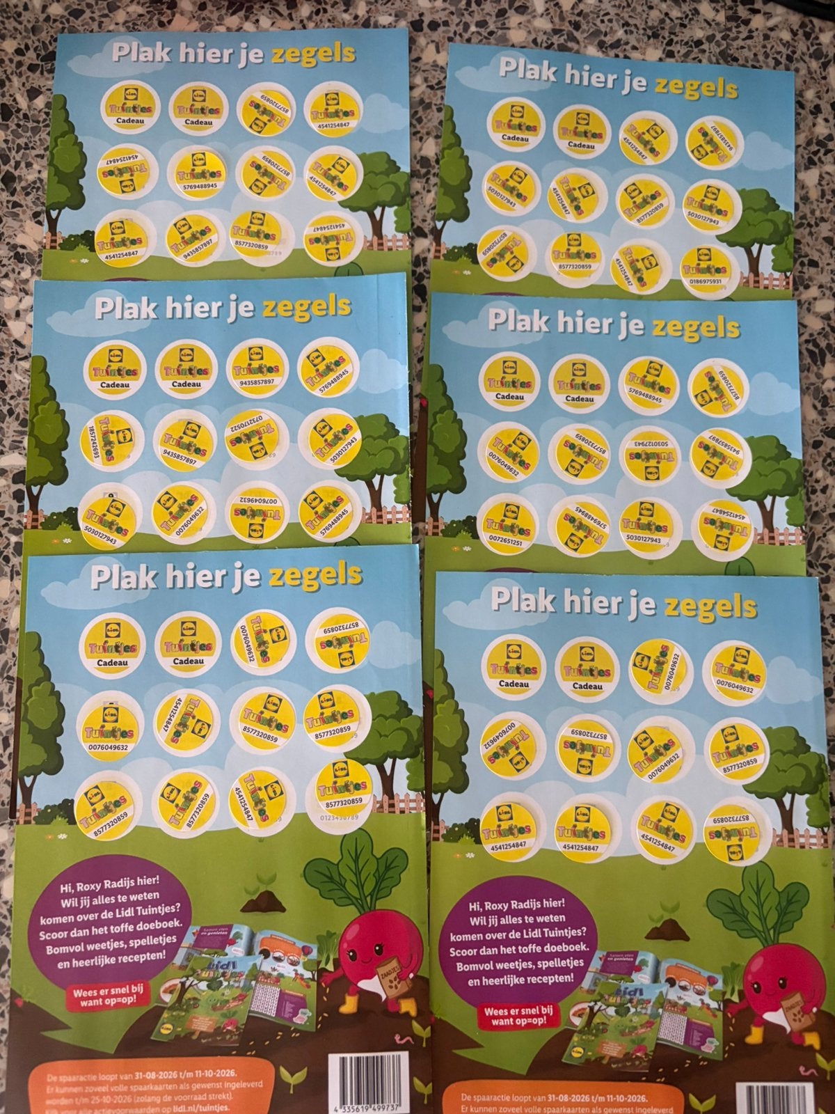 ~LIDL~tuintjes~2,50 PER KAART~, Lidl, Verzenden