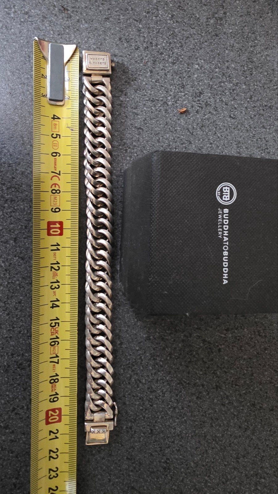 Buddha to Buddha armband, zilver, 22cm, Ophalen of Verzenden, Gebruikt, Zilver, Zilver