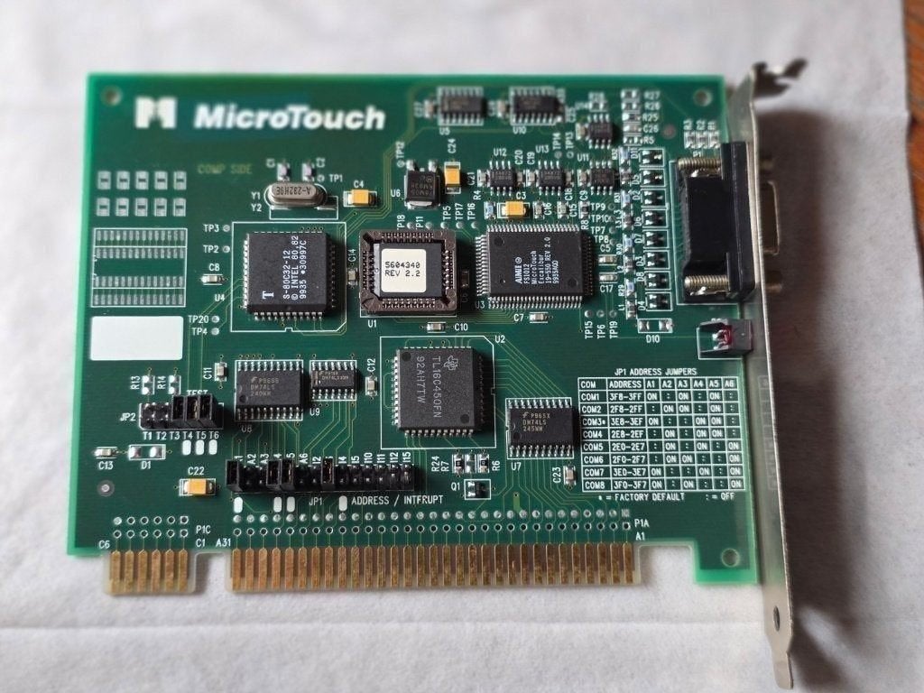 MicroTouch ISA Touchscreen Controller kaart – Retro PC, Ophalen of Verzenden, Gebruikt, Overige typen