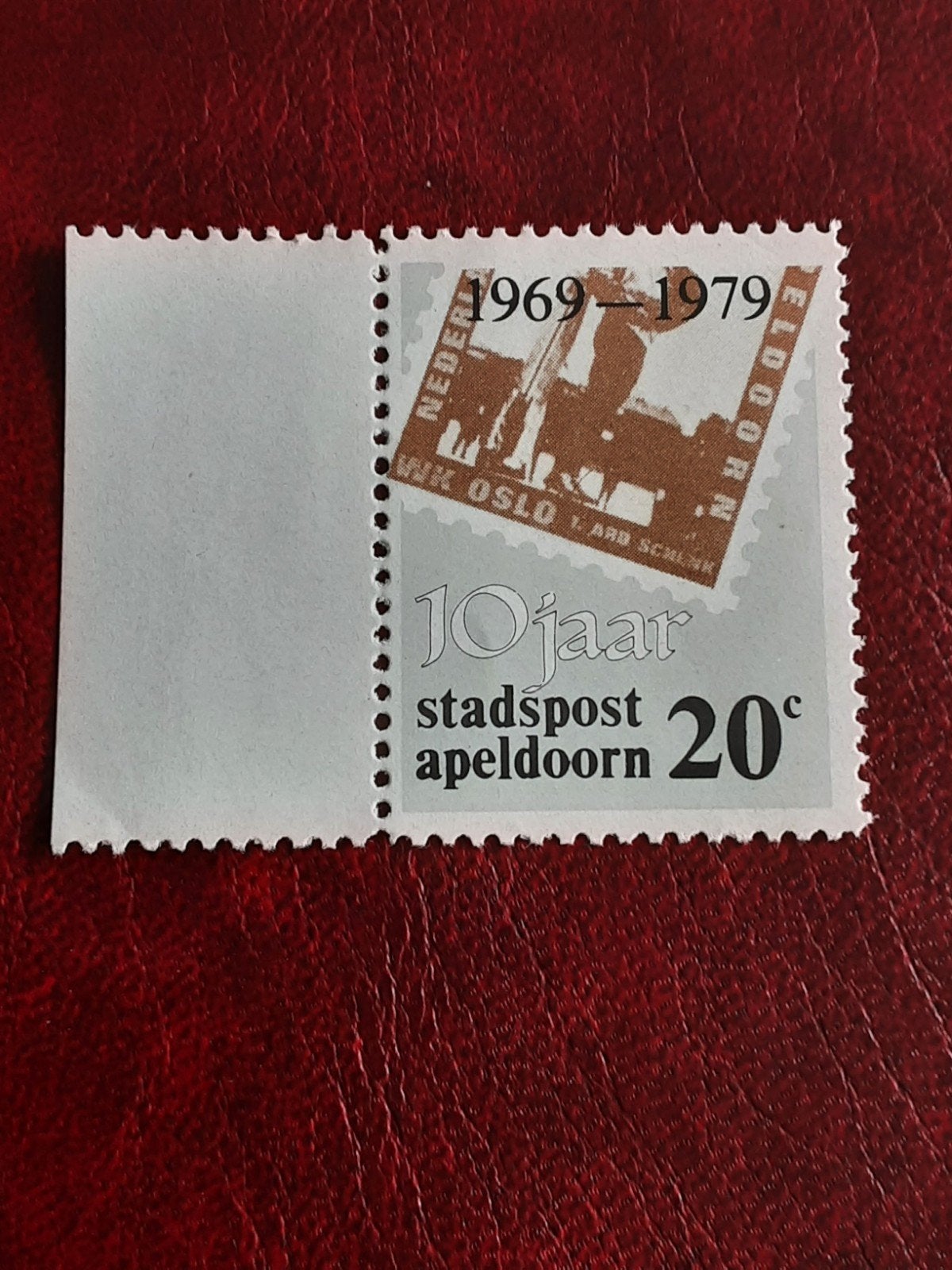 Stadspost Apeldoorn.  10 Jaar Stadspost Apeldoorn  20ct ( pf, Postzegels en Munten, Ophalen of Verzenden