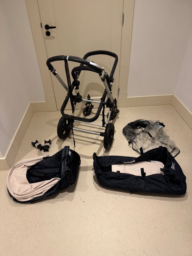 Bugaboo Cameleon denim en crème wit, Ophalen, Gebruikt, Kinderwagen, Bugaboo