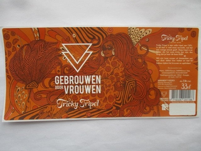 bieretiket Nederland 19-7 (1X)gebr door vrouwen, Ophalen of Verzenden, Nieuw, Overige typen, Overige merken