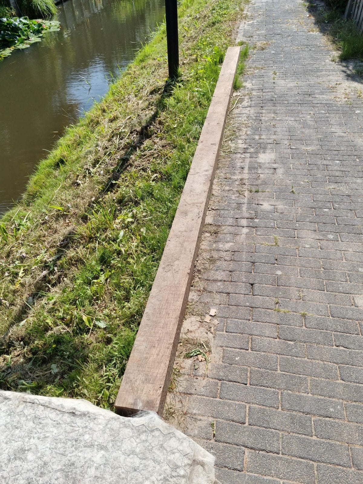 Hardhouten balk, Tuin en Terras, Bielzen en Borders, Ophalen, Biels, 200 cm of meer, Minder dan 25 cm
