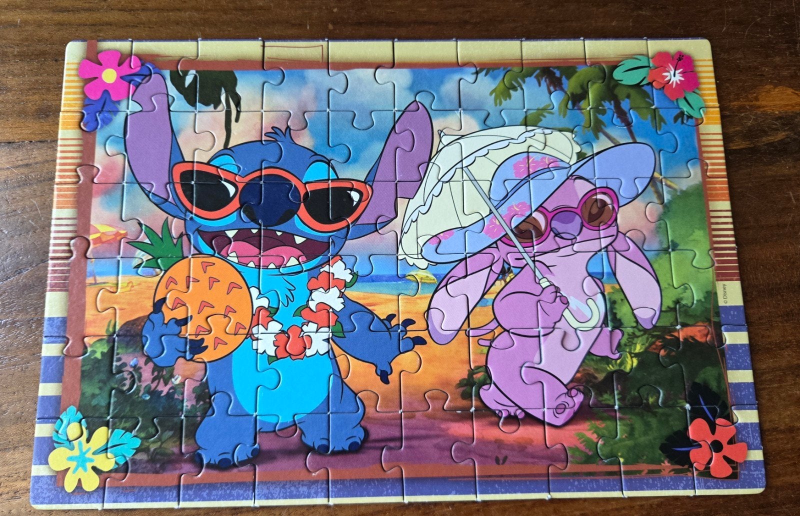 Disney Stitch Puzzel 2x60 stukjes - Clementoni, Ophalen, 10 tot 50 stukjes, Zo goed als nieuw, 4 tot 6 jaar