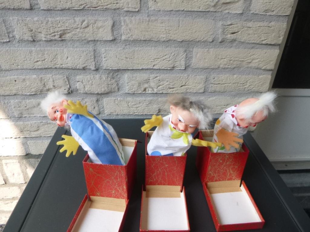 3 vintage 'duiveltjes uit een doosje, Verzamelen, Ophalen of Verzenden, Huis en Inrichting