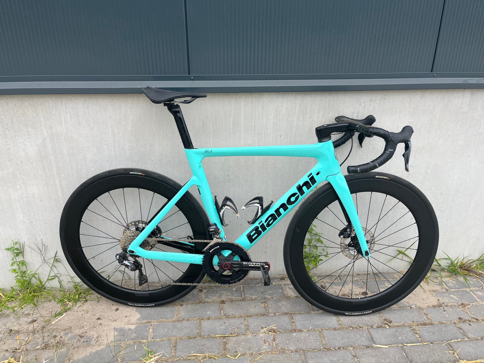 Bianchi Aria, vermogens meter, carbon velgen, Carbon, Zo goed als nieuw, Meer dan 20 versnellingen, Schijfrem