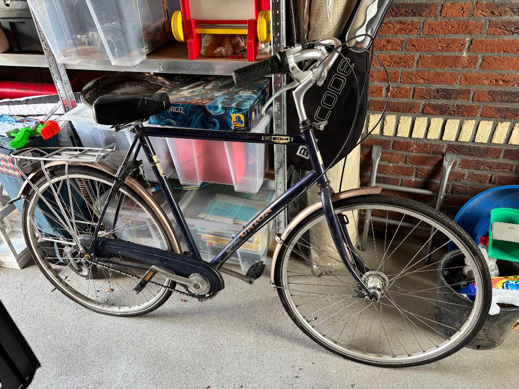 Heren fiets Union, Gebruikt, Versnellingen, Schijfrem, 53 tot 57 cm