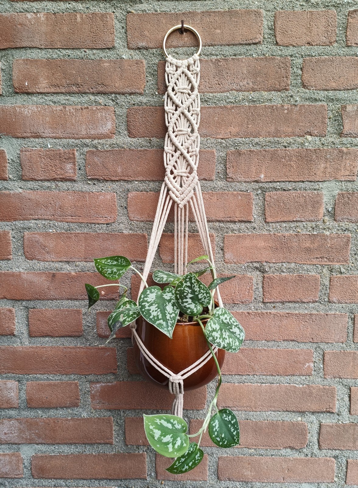 Macramé plantenhanger, Huis en Inrichting, Woonaccessoires | Overige, Nieuw, Ophalen of Verzenden