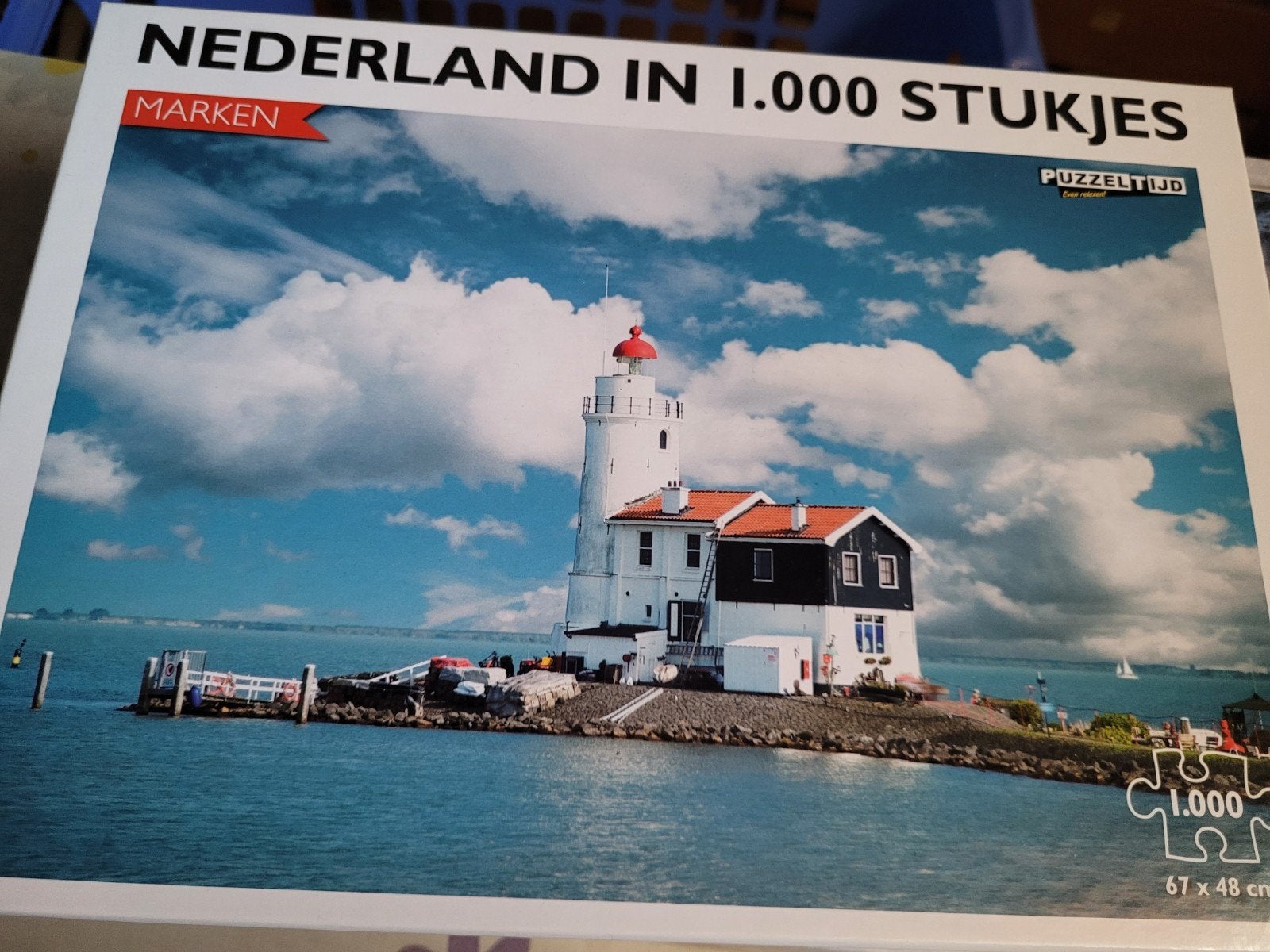 Puzzel Nederland in 1000 stukjes - Marken vuurtoren, Ophalen of Verzenden