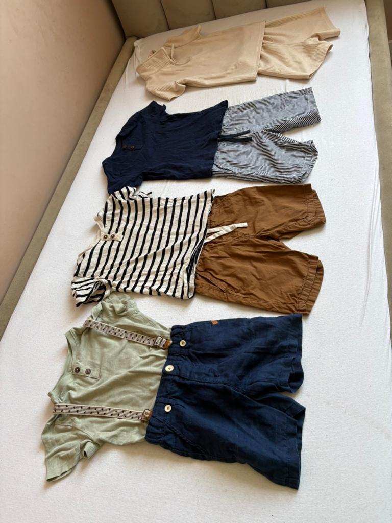 ZARA H&M Kinderkledingpakket zomerkleding jongen maat 98/104, Ophalen of Verzenden, Zo goed als nieuw, Jongen, Setje