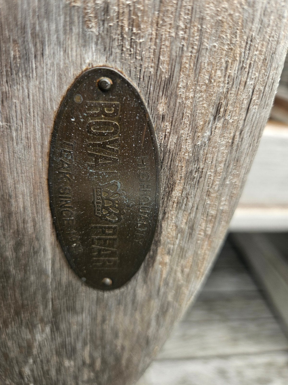 Royal Pearl Teakhouten Tuinstoel - Verstelbaar, Ophalen, Gebruikt, Teakhout, Verstelbaar