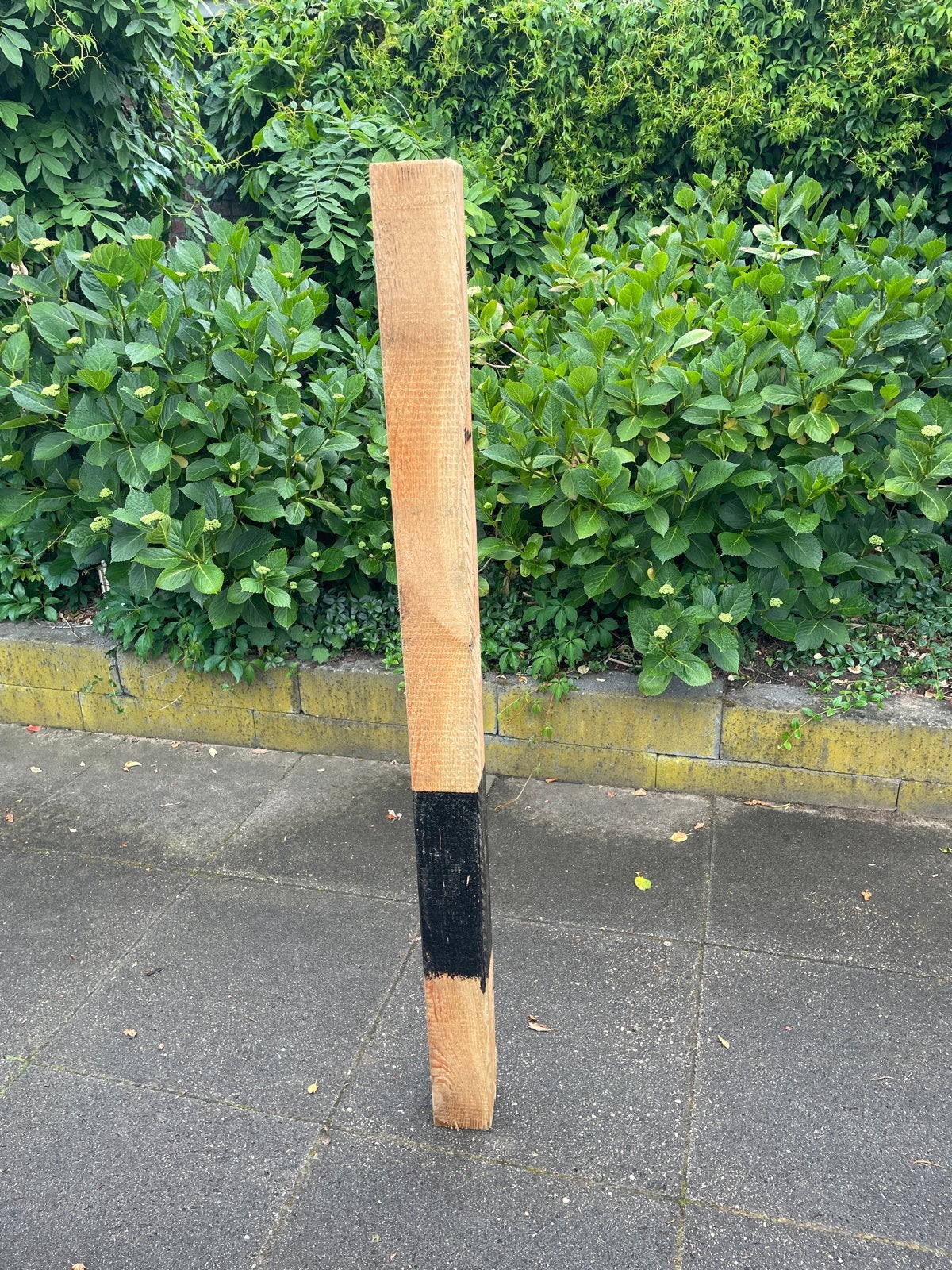 Houten paal, nieuw, met zwarte markering, Tuin en Terras, Ophalen, Nieuw, Minder dan 180 cm, Palen